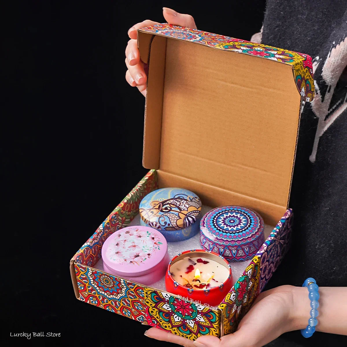 Scented Candle Gift Set – 4 Pieces