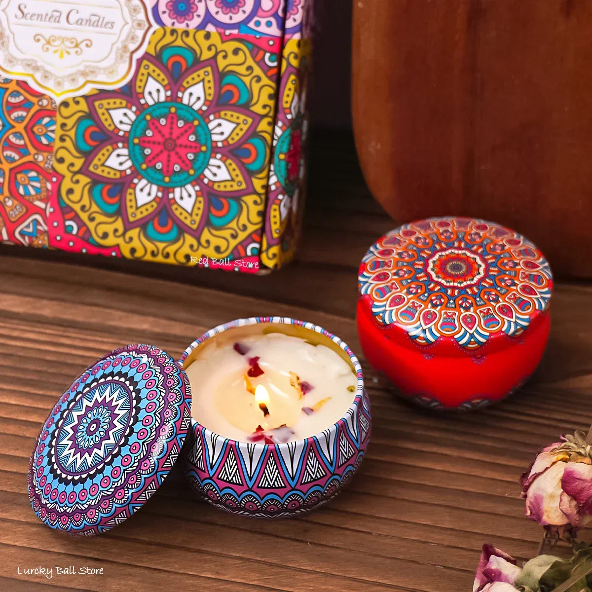 Scented Candle Gift Set – 4 Pieces